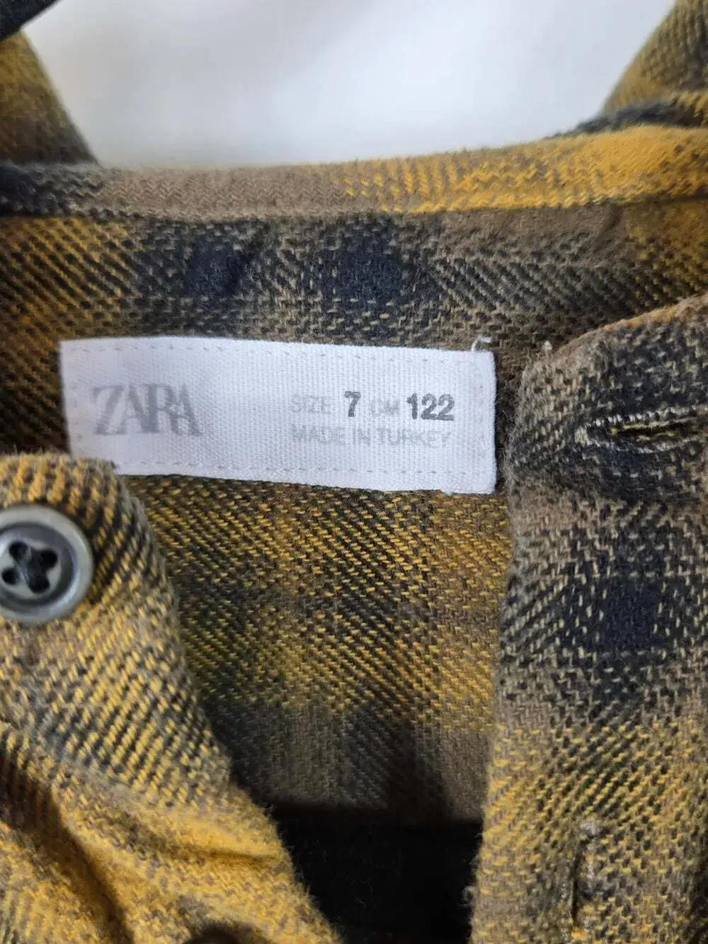 Kids Yellow & Black Plaid Hooded Shirt - Unbranded